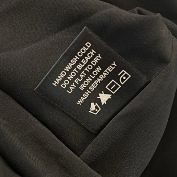 NBD Anya Black Chiffon Open Back Puff Sleeve Romper S - Picture 9 of 10